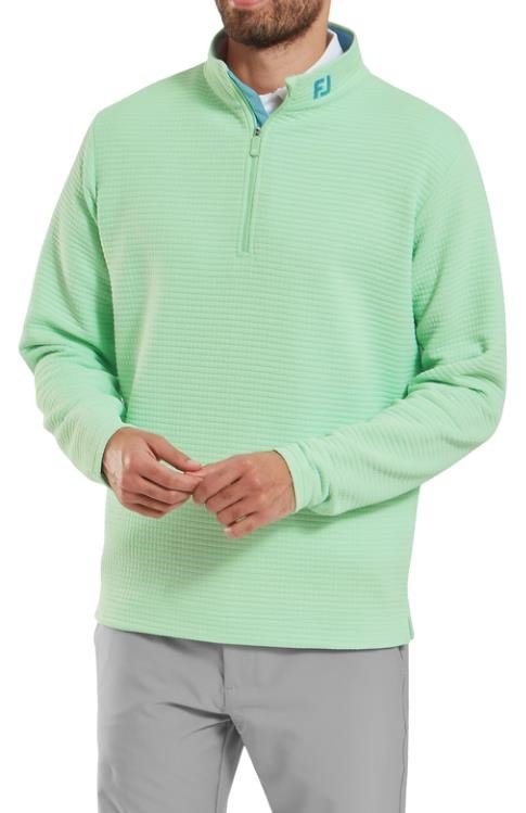 FootJoy Quilt Texture Chill-Out sweat-shirt homme, pistache