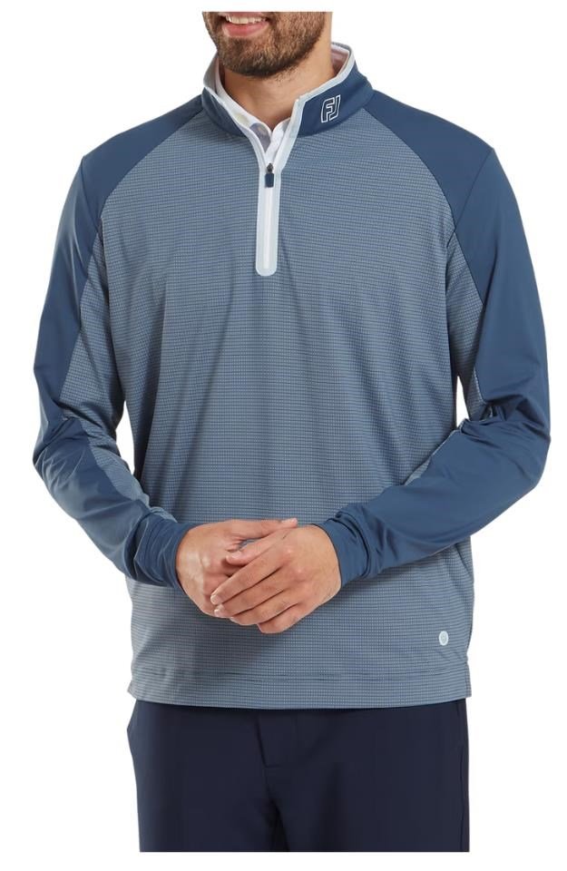 FootJoy TempoSeries Mixed Texture Chill-Out sweat-shirt homme, dark denim