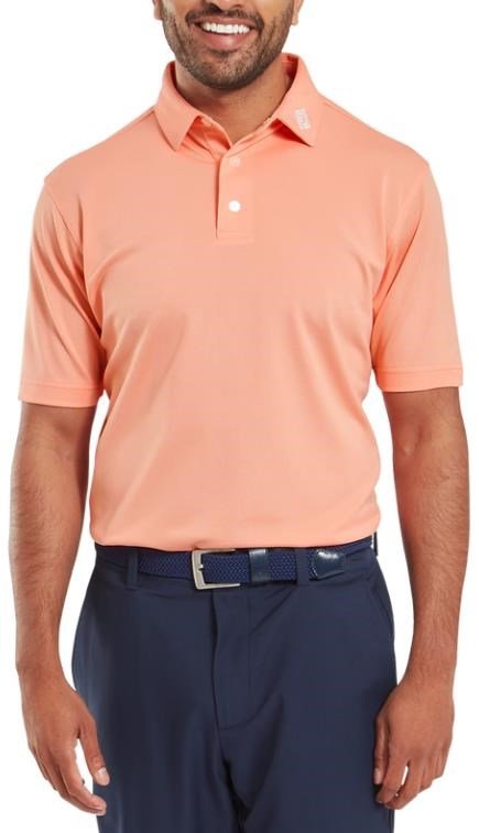 FootJoy Stretch Pique Solid polo homme, papaya