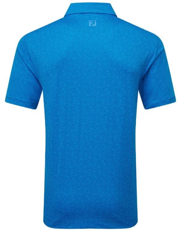 FootJoy Painted Floral Lisle polo homme, cobalt