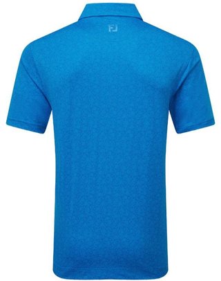 FootJoy Painted Floral Lisle polo homme, cobalt
