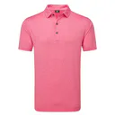 FootJoy Painted Floral Lisle polo homme, pink lemonade
