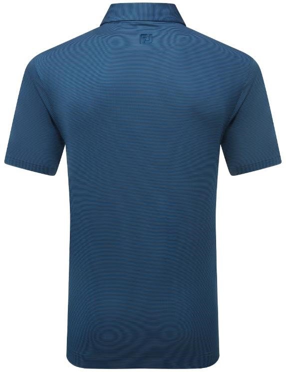 FootJoy Micro Feeder Stripe Lisle polo homme, navy tonal
