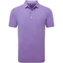 FootJoy Micro Feeder Stripe Lisle polo homme, marine/pink