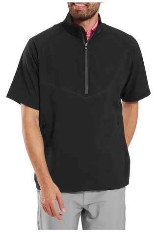 FootJoy Zephyr Short Sleeve Windshirt veste homme, noir