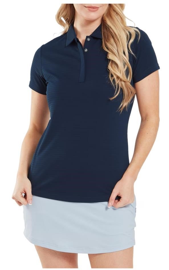 FootJoy Jacquard SS polo femme, marine