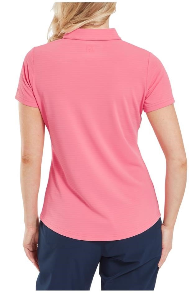 FootJoy Jacquard SS polo femme, pink lemonade