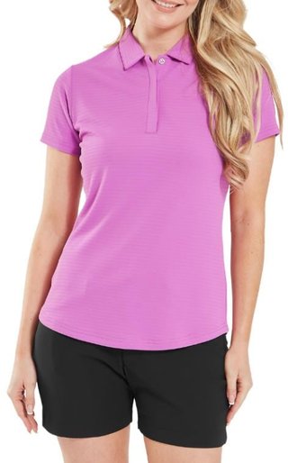 FootJoy Jacquard SS polo femme, berry