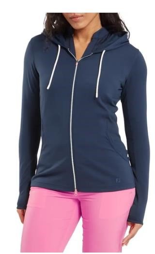 FootJoy Full-Zip Double Knit sweat à capuche femme, bleu marine
