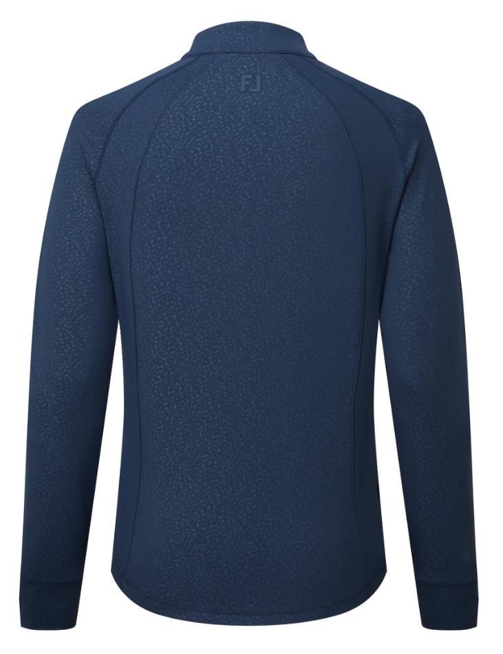 FootJoy Embossed Full-Zip Midlayer pull femme, navy