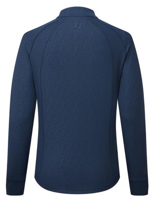 FootJoy Embossed Full-Zip Midlayer pull femme, navy