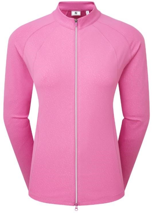 FootJoy Embossed Full-Zip Midlayer pull femme, berry