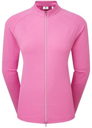 FootJoy Embossed Full-Zip Midlayer pull femme, berry