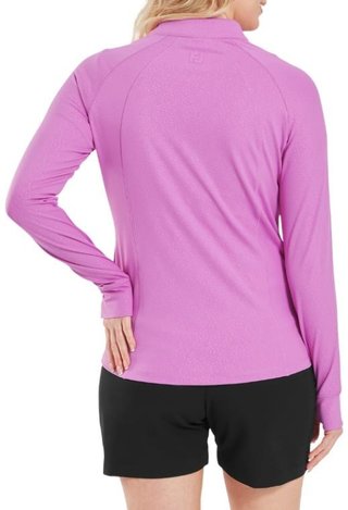 FootJoy Embossed Full-Zip Midlayer pull femme, berry