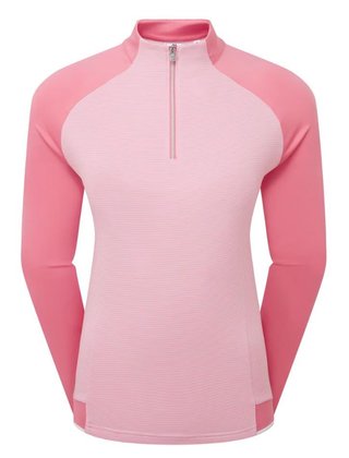 FootJoy 1/4-Zip Midlayer sweat-shirt femme, pink lemonade