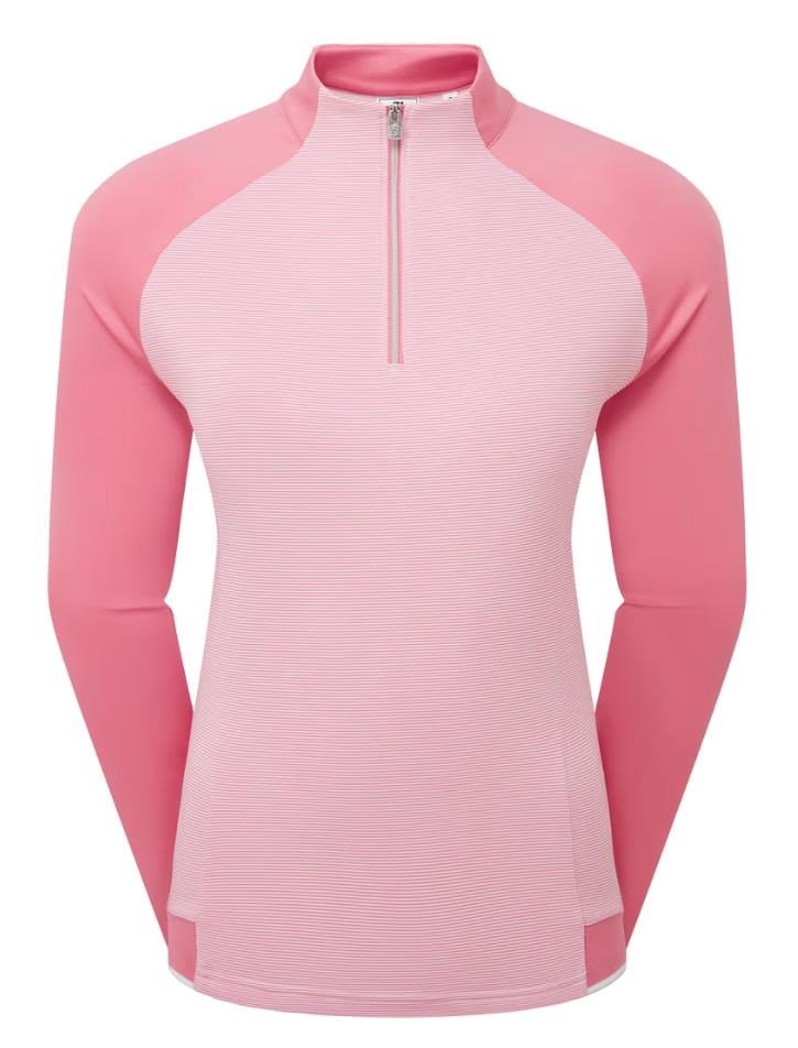 FootJoy 1/4-Zip Midlayer sweat-shirt femme, pink lemonade