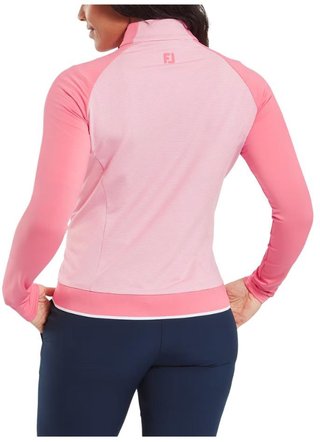 FootJoy 1/4-Zip Midlayer sweat-shirt femme, pink lemonade