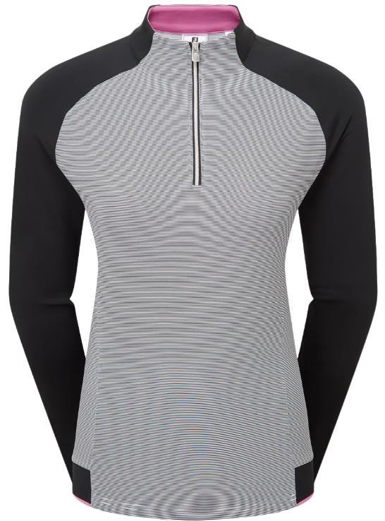 FootJoy 1/4-Zip Midlayer sweat femme, noir