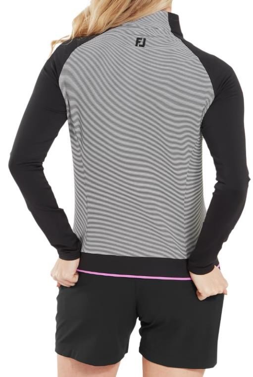FootJoy 1/4-Zip Midlayer sweat femme, noir