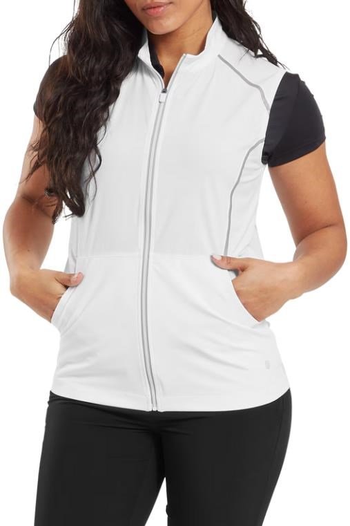 FootJoy TempoSeries Full-Zip veste femme, blanc/argent