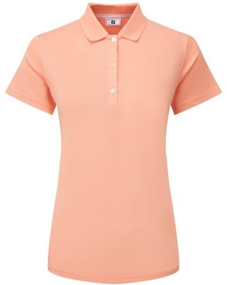 FootJoy Stretch Pique Solid polo femme, papaya