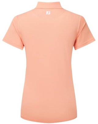 FootJoy Stretch Pique Solid polo femme, papaya