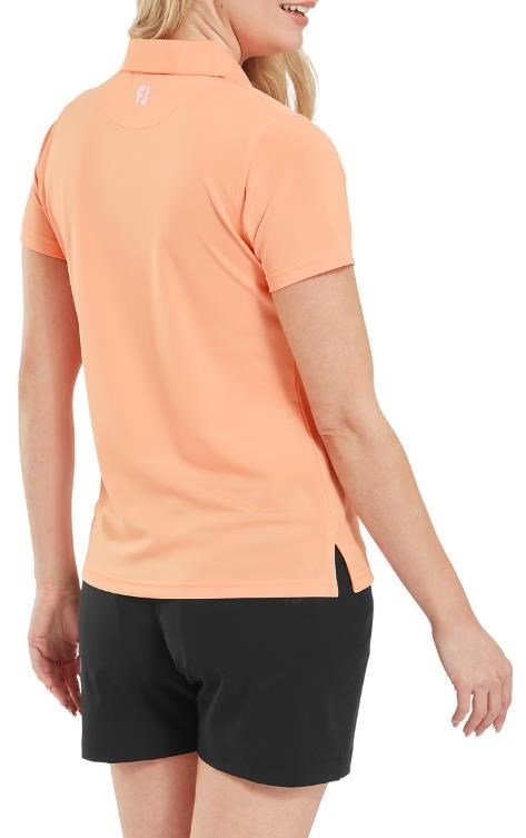 FootJoy Stretch Pique Solid polo femme, papaya