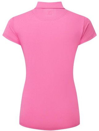 FootJoy Cap Sleeve Lisle polo femme, heather hot pink