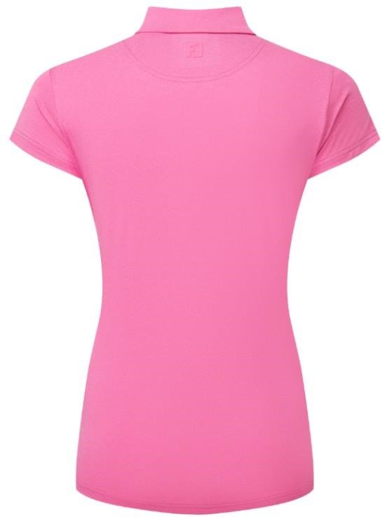 FootJoy Cap Sleeve Lisle polo femme, heather hot pink