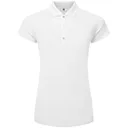 FootJoy Cap Sleeve Lisle polo femme, blanc