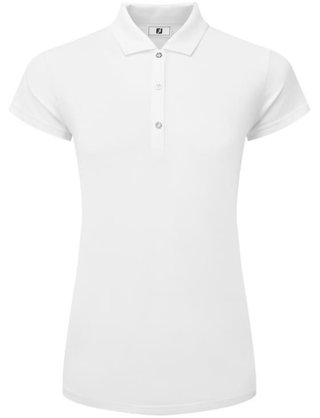 FootJoy Cap Sleeve Lisle polo femme, blanc