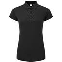 FootJoy Cap Sleeve Lisle polo femme, noir
