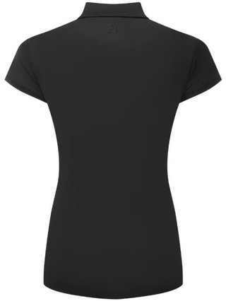FootJoy Cap Sleeve Lisle polo femme, noir