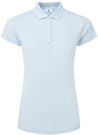 FootJoy Cap Sleeve Lisle polo femme, skyway