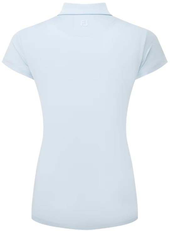 FootJoy Cap Sleeve Lisle polo femme, skyway