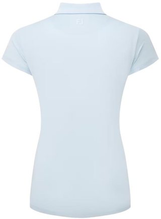 FootJoy Cap Sleeve Lisle polo femme, skyway