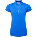 FootJoy Painted Floral Cap Sleeve Lisle polo femme, cobalt