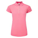 FootJoy Painted Floral Cap Sleeve polo femme, pink lemonade