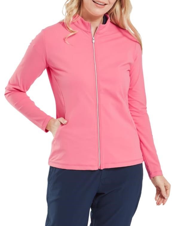 FootJoy Full-Zip Midlayer pull femme, pink lemonade