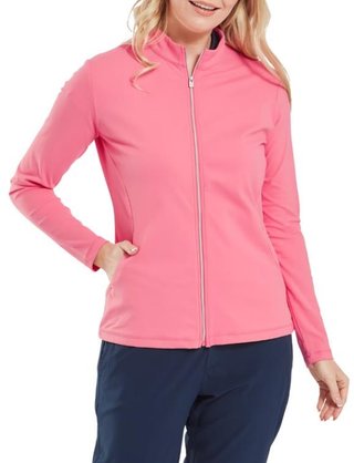 FootJoy Full-Zip Midlayer pull femme, pink lemonade