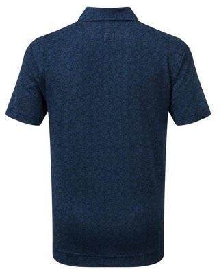 FootJoy Painted Floral Lisle junior polo, marine