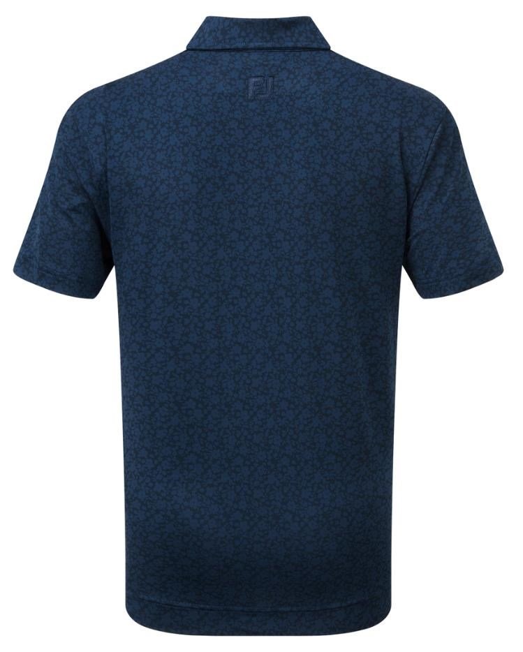 FootJoy Painted Floral Lisle junior polo, marine