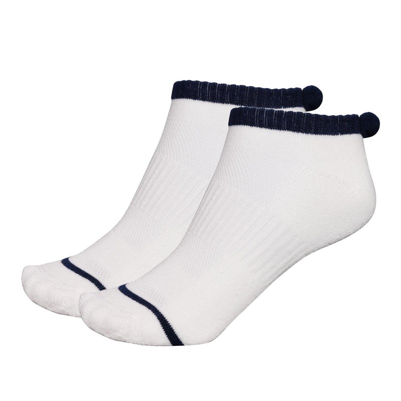 FootJoy ProDry Pom-Pom chaussettes femmes, blanc/marine