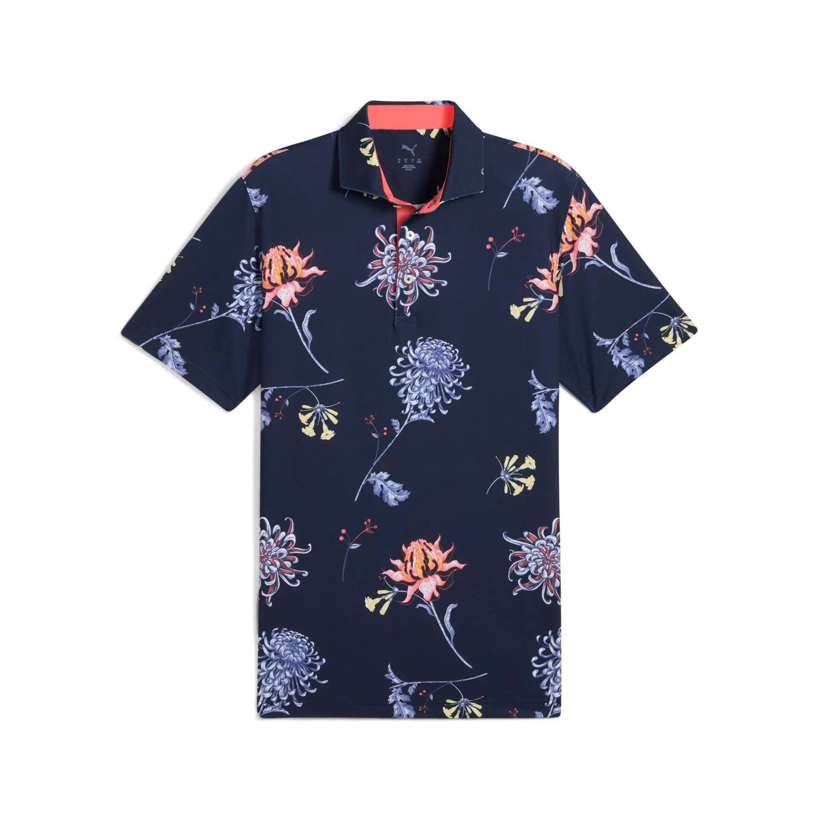 Puma Mattr Dahlia polo homme, deep navy/blue horizon