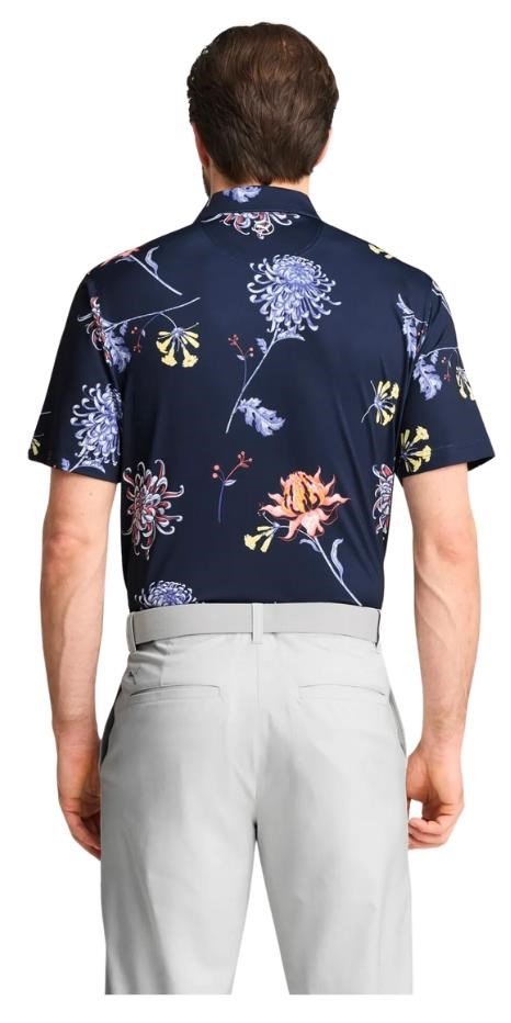 Puma Mattr Dahlia polo homme, deep navy/blue horizon