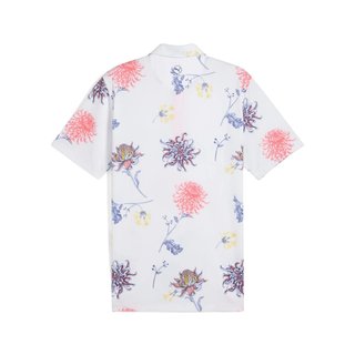 Puma Mattr Dahlia polo homme, white glow/peach frost