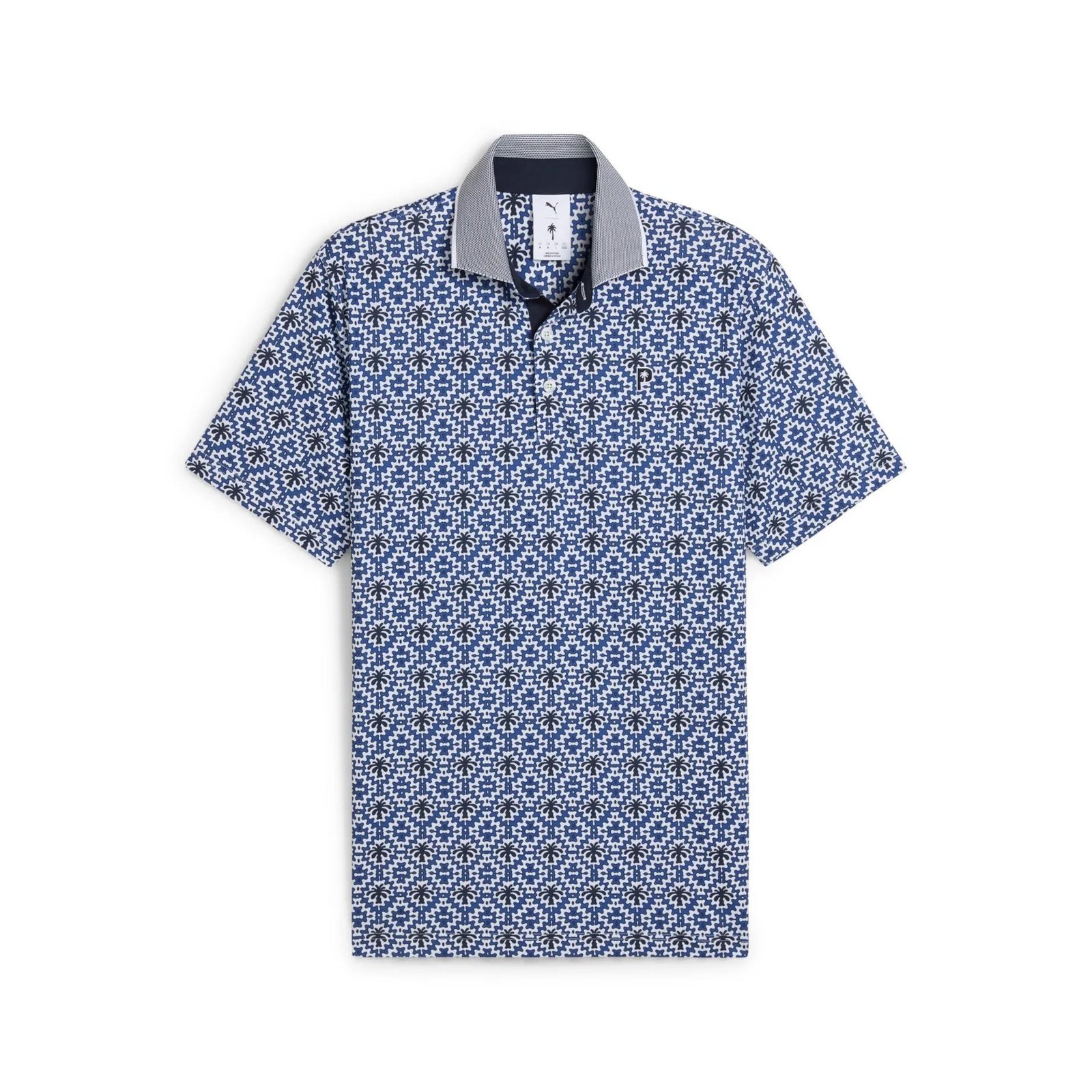 Puma X PTC Tile polo homme, white glow/deep navy