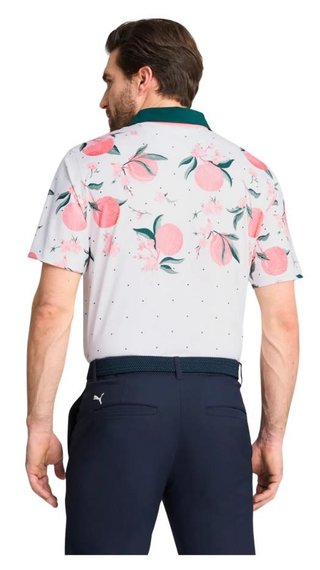 Puma MATTR Freshly Picked polo homme, glow/pink fruit