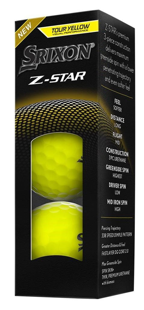 Srixon Z-STAR balles de golf, jaunes