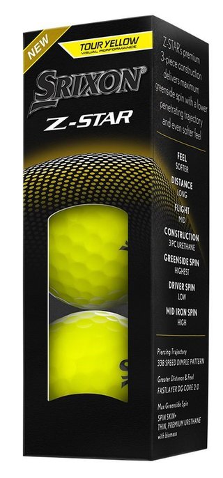 Srixon Z-STAR balles de golf, jaunes